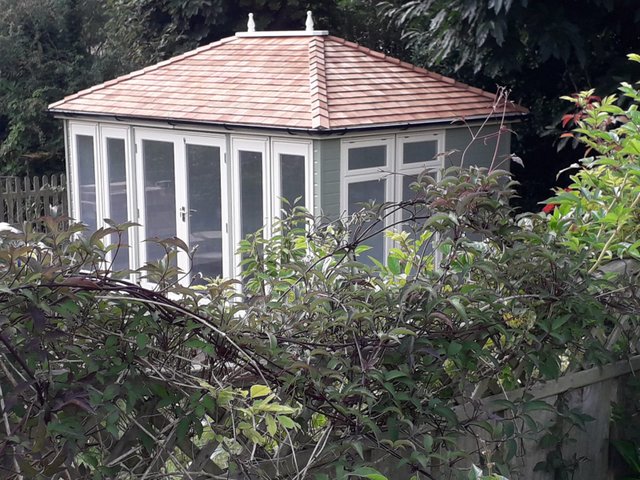 'Birds Eye View' Dukesbury Garden Room Available from Taunton Sheds